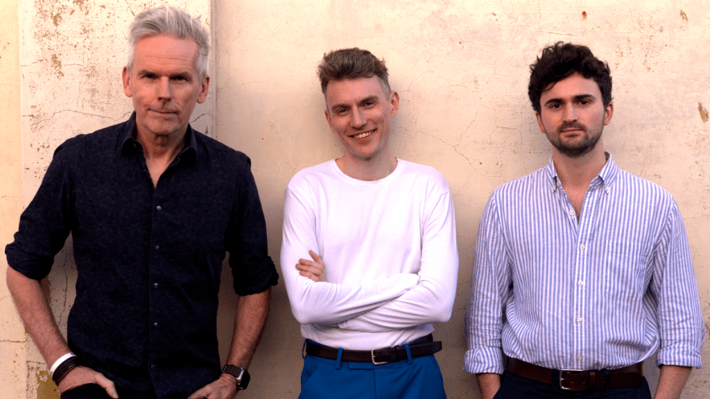 The function and party band acoustika against a white background